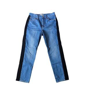 Madewell Perfect Vintage Blue Jean Velvet Tux Stripe Edition Denim. size  27